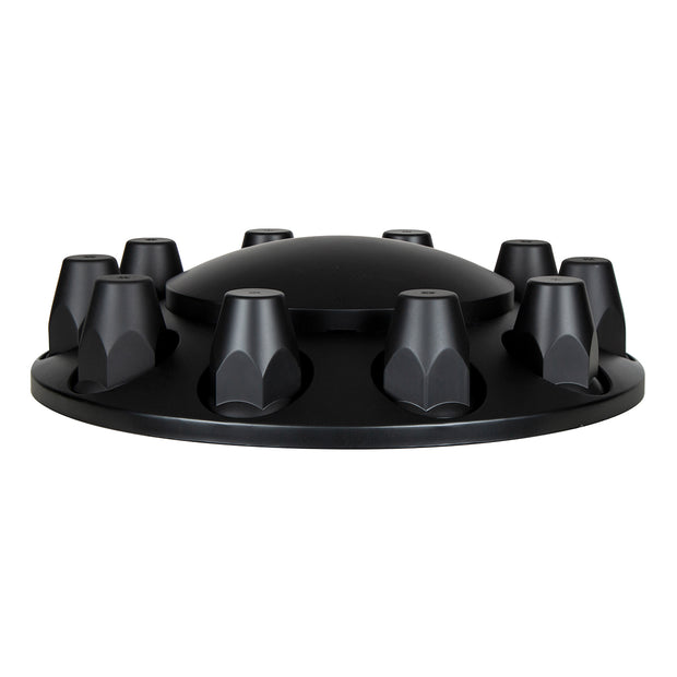 Dome Axle Cover Combo Kit With 33mm Standard Thread-On Nut Covers & Nut Cover Tool - Matte Black