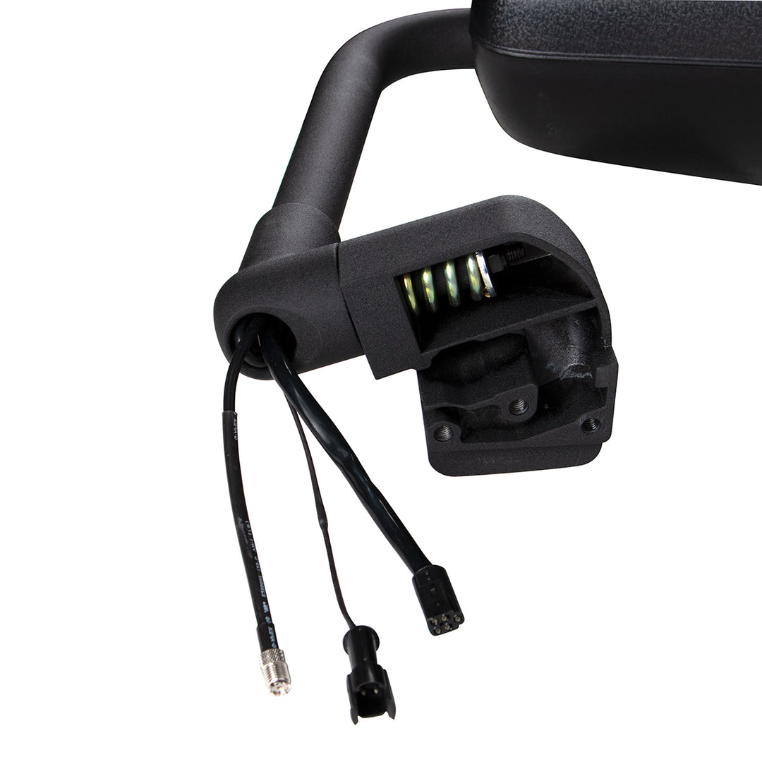Black Mirror Assembly With LED Turn Signal For 2012 - 2017 Volvo VNL - Driver