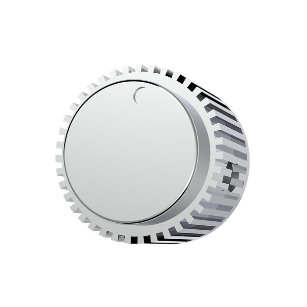 Chrome Plastic 1" Diameter Control Knob