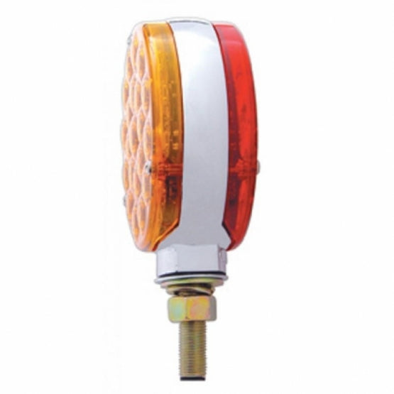 42 LED Double Face Turn Signal Light - Amber &amp; Red LED/Amber &amp; Red Lens