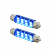 8 SMD High Power Micro LED 211-2 Dome Light Bulb - Blue (2-Pack)