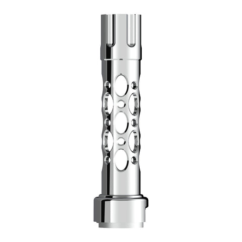 Austin Style Gun Cylinder Gearshift Knob With 13/15/18 Speed Adapter - Chrome/Vertical