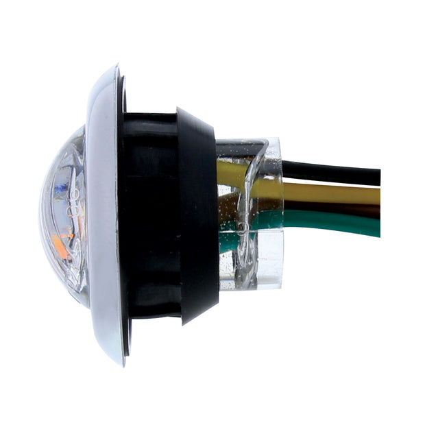 3 LED 3/4" Mini Double Fury Light (Clearance/Marker) - Amber LED/Blue LED