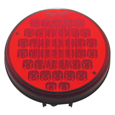 40 LED 4" Round Light (Stop, Turn & Tail) - Red LED/Red Lens