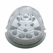 17 LED Reflector Watermelon Flush Mount Kit With Low Profile Bezel - Red LED/Clear Lens