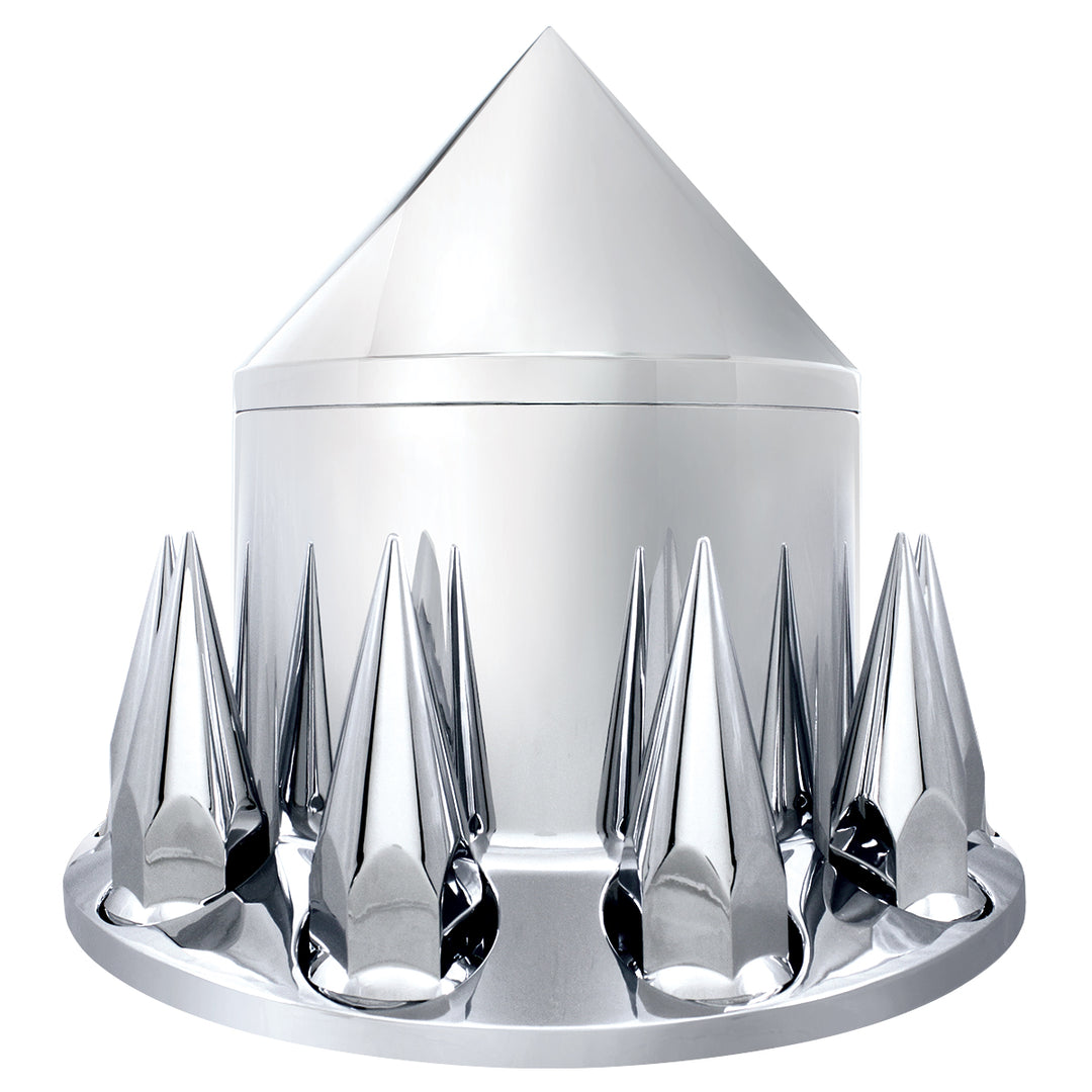 Spike Rear Axle Cover With 33mm Spike Thread-On Nut Covers - Chrome