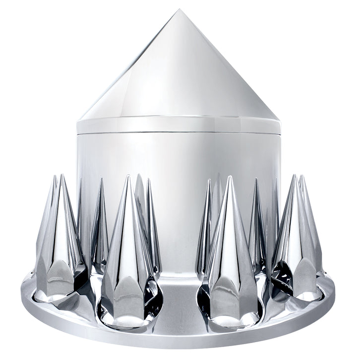 Spike Rear Axle Cover With 33mm Spike Thread-On Nut Covers - Chrome