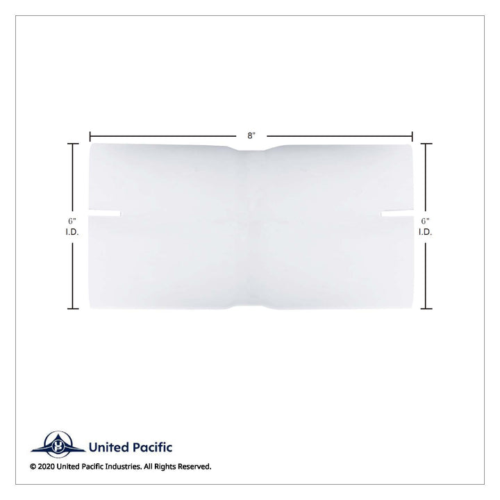 Aluminized Exhaust Connector 6" I.D. To 6" I.D.