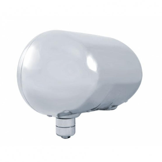 Headlight Assembly With Crystal Halogen Bulbs &amp; 304 SS Housing For Peterbilt 359 - Passenger