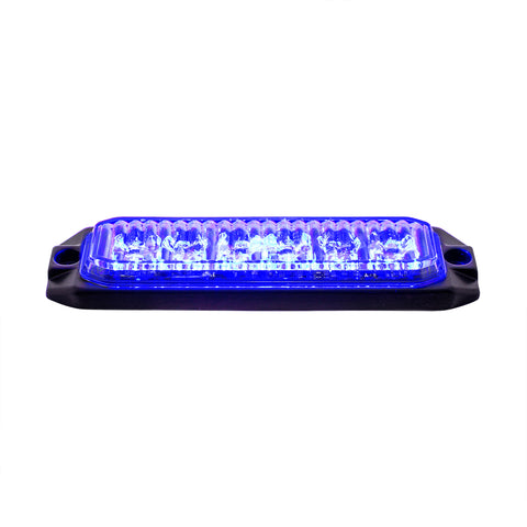 6 High Power LED "Competition Series" Slim Warning Light - Blue