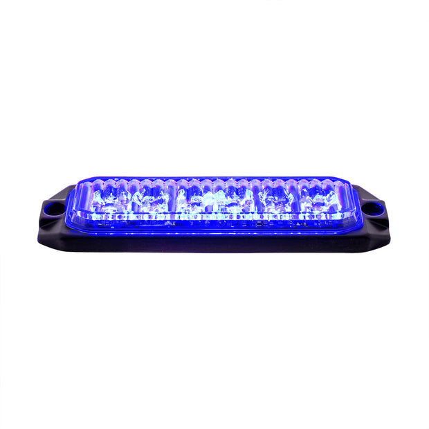 6 High Power LED "Competition Series" Slim Warning Light - Blue