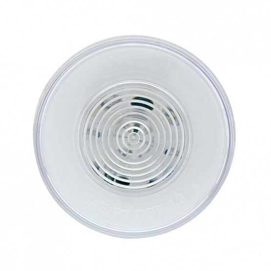 9 LED 2-1/2" Round GloLight (Clearance/Marker) - Red LED/Clear Lens