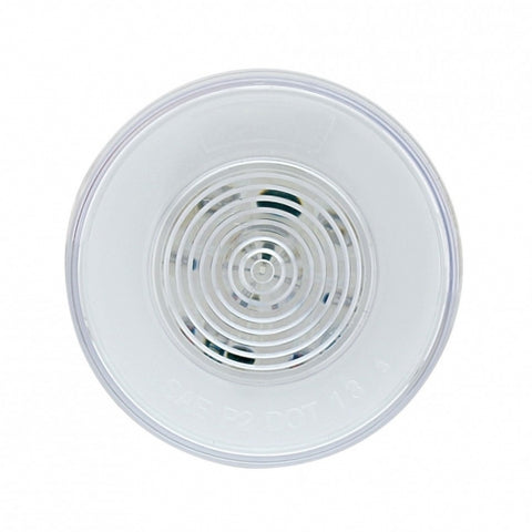 9 LED 2-1/2" Round GloLight (Clearance/Marker) - Red LED/Clear Lens