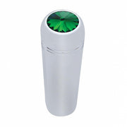 1-7/8" Short Aluminum Toggle Switch Extension With Crystal For Kenworth - Green Crystal (2-Pack)