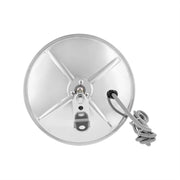 8-1/2" 430 Stainless Steel Heated 320R Convex Mirror - Centered Mounting Stud