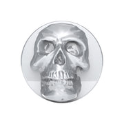 Skull Air Valve Knob - Liquid Silver