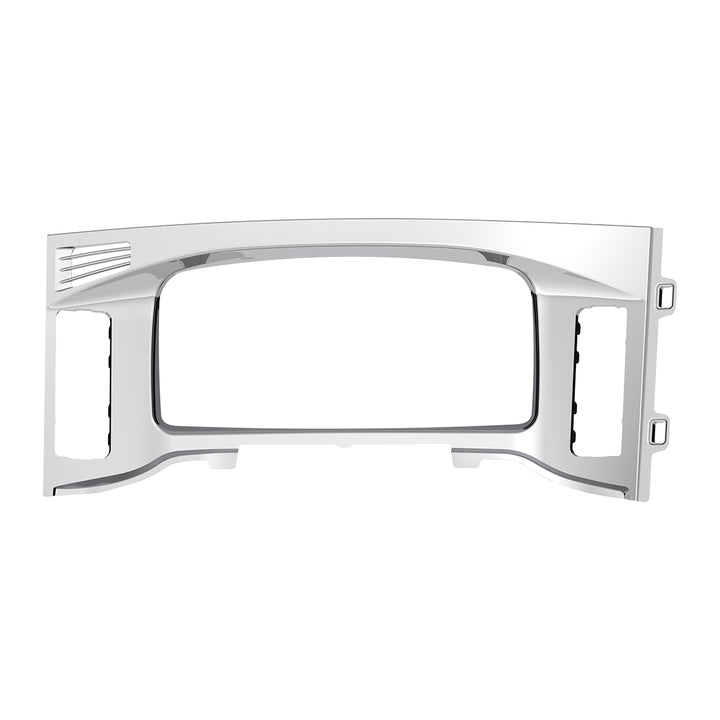 Chrome Plastic Center Dash Instrument Bezel For 2018-2023 Freightliner Cascadia