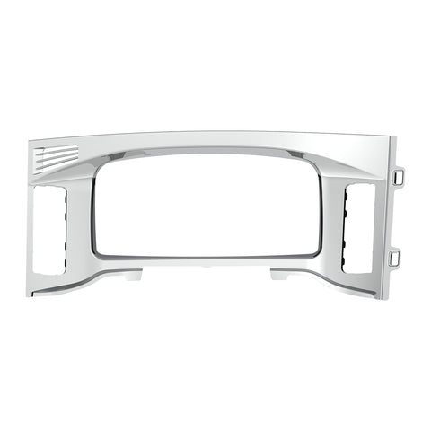 Chrome Plastic Center Dash Instrument Bezel For 2018-2023 Freightliner Cascadia