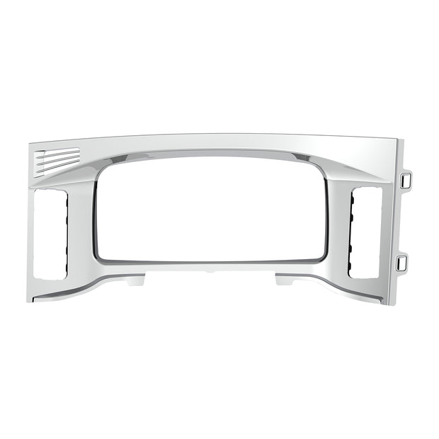 Chrome Plastic Center Dash Instrument Bezel For 2018-2023 Freightliner Cascadia