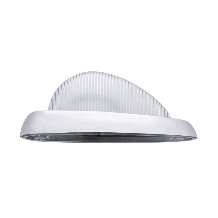 15 LED Sleeper Light With Bezel For Freightliner (Clearance/Marker) - Amber LED/Clear Lens (Pair)
