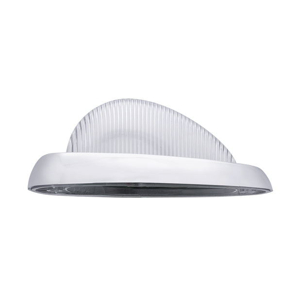 15 LED Sleeper Light With Bezel For Freightliner (Clearance/Marker) - Amber LED/Clear Lens (Pair)