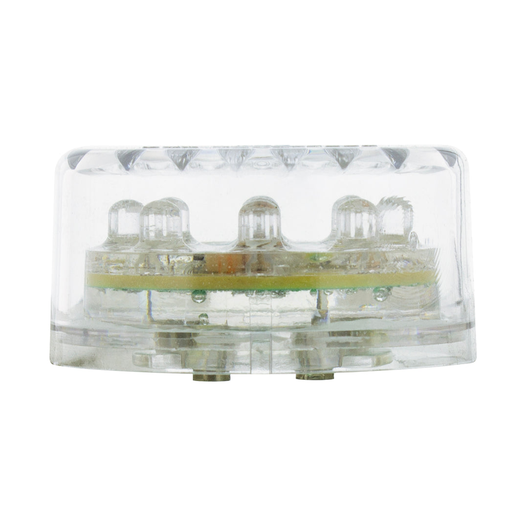 9 LED 2" Round Clearance Marker Red LED/Clear Lens United Pacific 38363