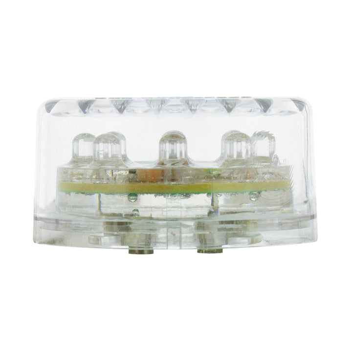 9 LED 2" Round Clearance Marker Red LED/Clear Lens United Pacific 38363