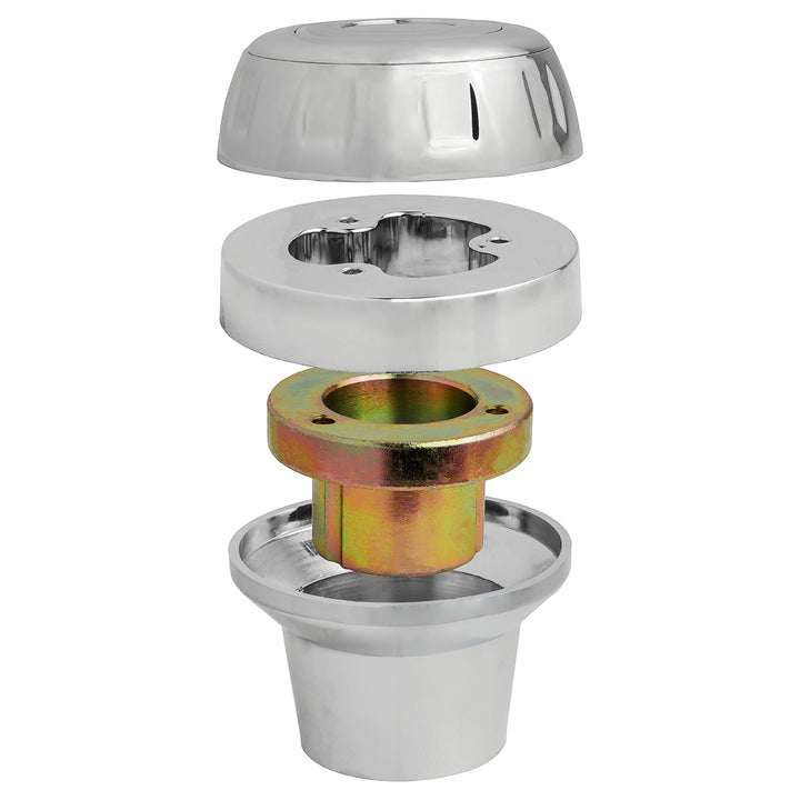 Chrome Steering Wheel Hub &amp; Horn Button Kit For 1989-2006 Freightliner