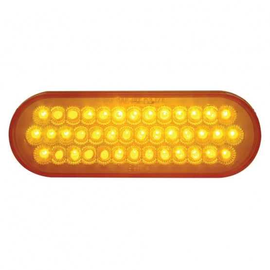40 LED Oval Turn Signal Light - Amber LED/Amber Lens