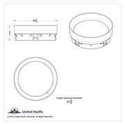Chrome Plastic Gauge Blank For 2006+ Kenworth W900/W990/T880/T800/T660/T600