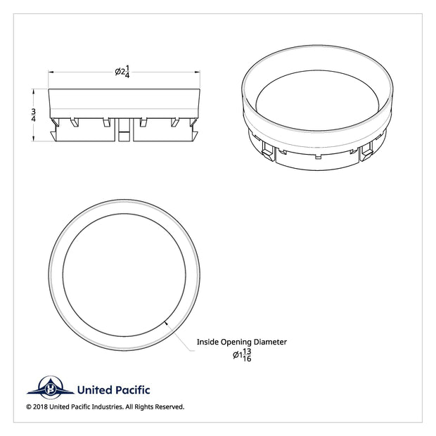 Chrome Plastic Gauge Blank For 2006+ Kenworth W900/W990/T880/T800/T660/T600