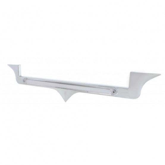 Chrome Hood Emblem Trim With 24 LED GloLight Bar For Kenworth - Amber LED/Clear Lens