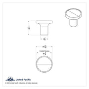 Screw-On Air Valve Knob - Chrome