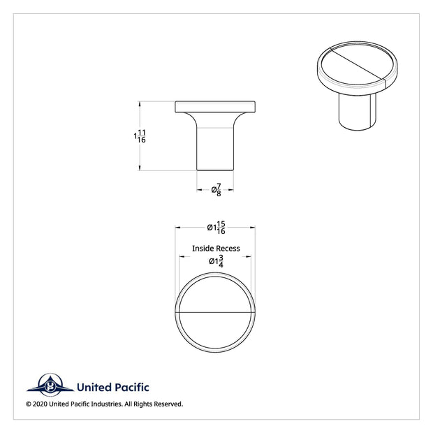 Screw-On Air Valve Knob - Chrome
