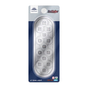 13 LED 6" Oval Double Fury Light (Stop, Turn & Tail) With Warning Light - Red & Amber LED/Clear Lens
