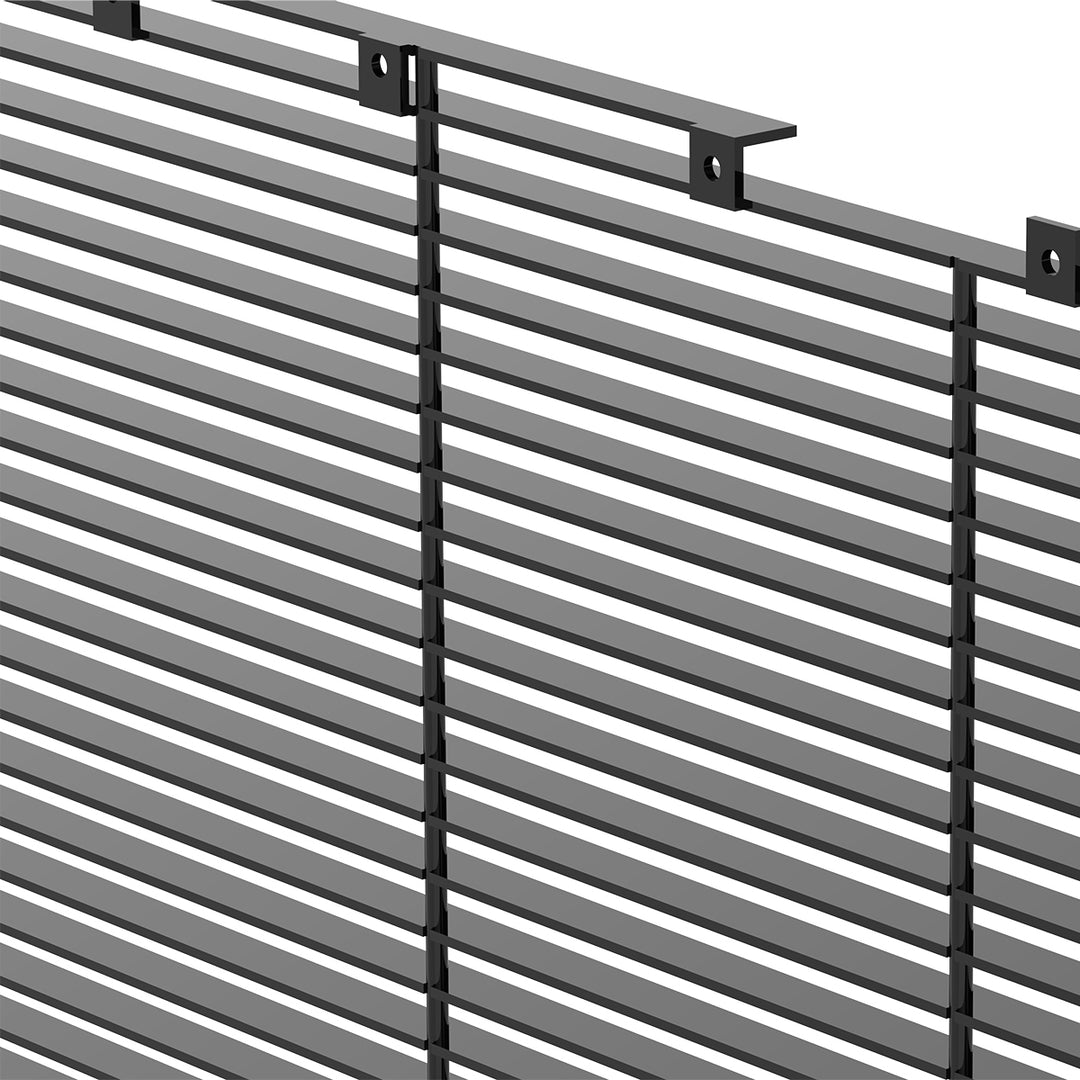 Aluminum Billet Style Grille Insert With Horizontal Bars For Peterbilt 389