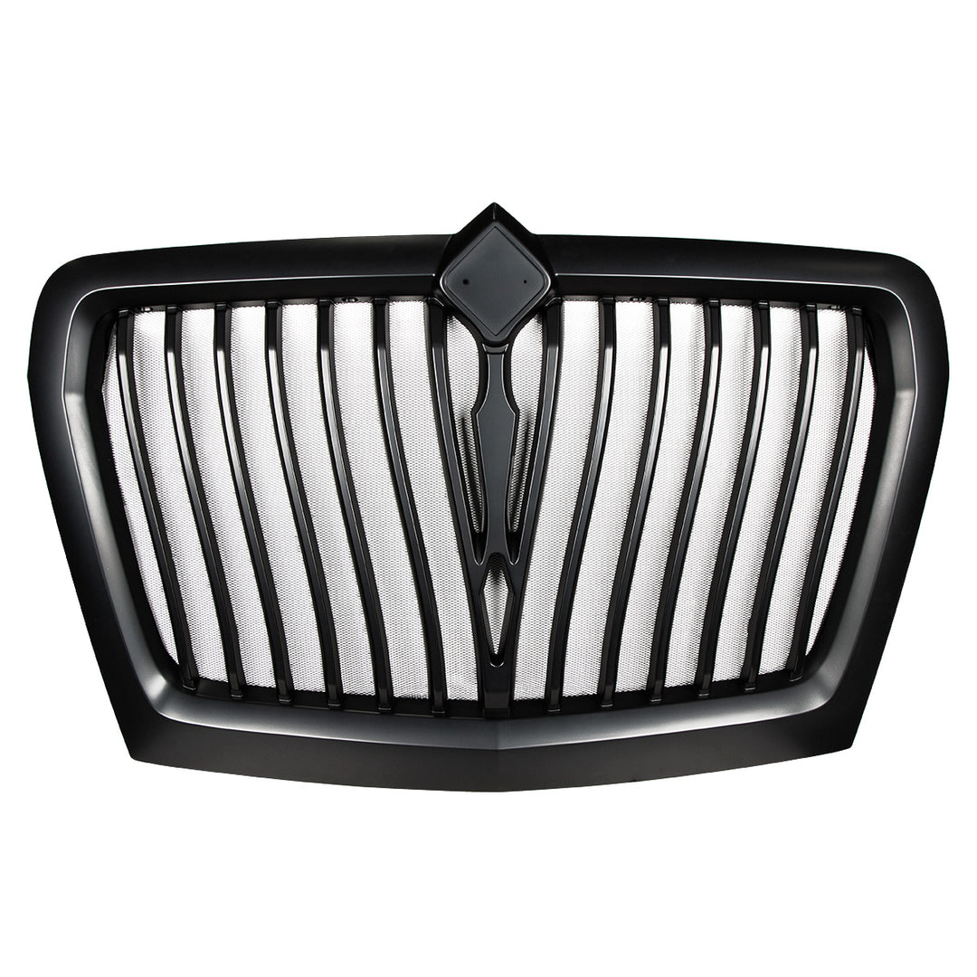 Black Curved Style Grille With Bug Screen For 2018-2024 International LT