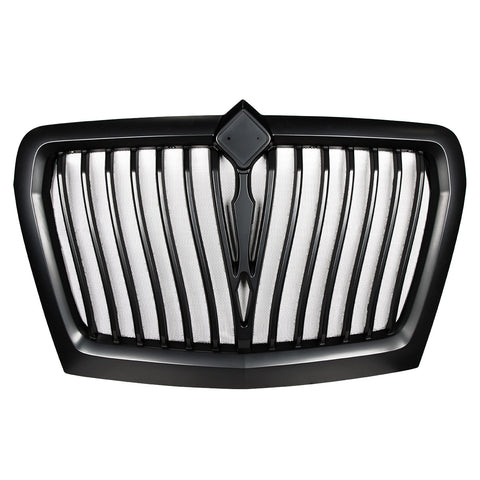 Black Curved Style Grille With Bug Screen For 2018-2024 International LT
