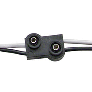 200 Count 2-Prong Male Bullet Plugs 16G Wire Harness Roll - 100' W/6" Lead Between Plugs