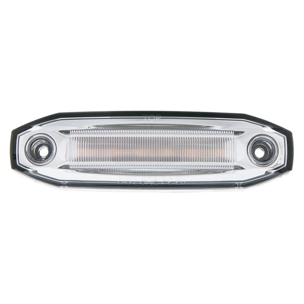 6 Amber LED Light (Clearance/Marker) With 6 White LED Side Ditch Light