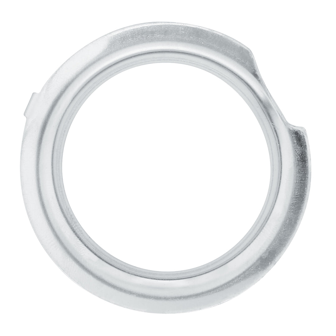 Dome Front Axle Cover With 33mm Standard Style Push-On Nut Covers - Chrome
