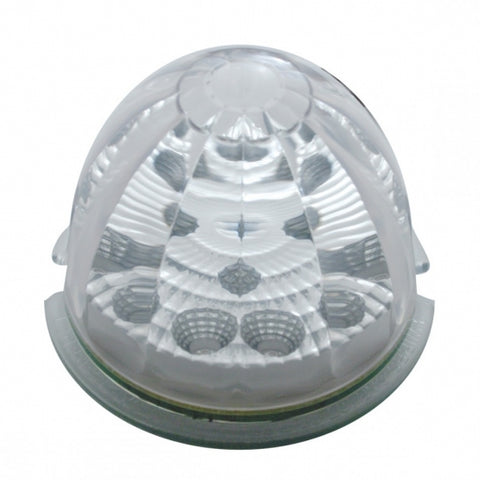 17 LED Reflector Watermelon Maze Cab Light - Amber LED/Clear Lens