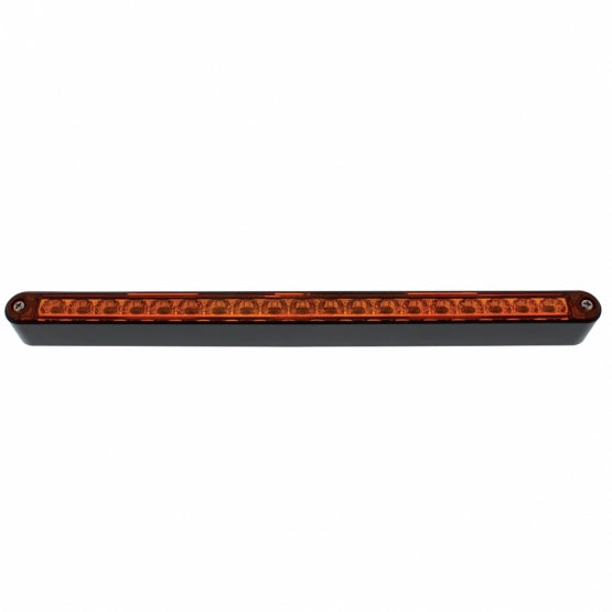 19 LED 12" Reflector Light Bar With Black Housing - Amber LED/Amber Lens