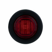 Single SMD LED 3/4" Mini Light (Clearance/Marker) With Rubber Grommet - Red LED/Red Lens