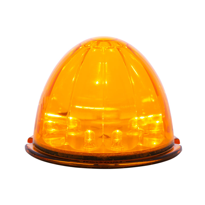 17 LED Dual Function Watermelon Cab Light - Amber LED/Amber Lens