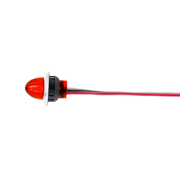 4 LED Dual Function 3/4" Mini Watermelon Light (Clearance/Marker) - Red LED/Red Lens