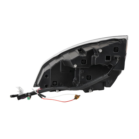 Chrome Quad-LED Headlight With LED DRL & Seq. Signal For 2018-2024 Freightliner Cascadia - Passenger