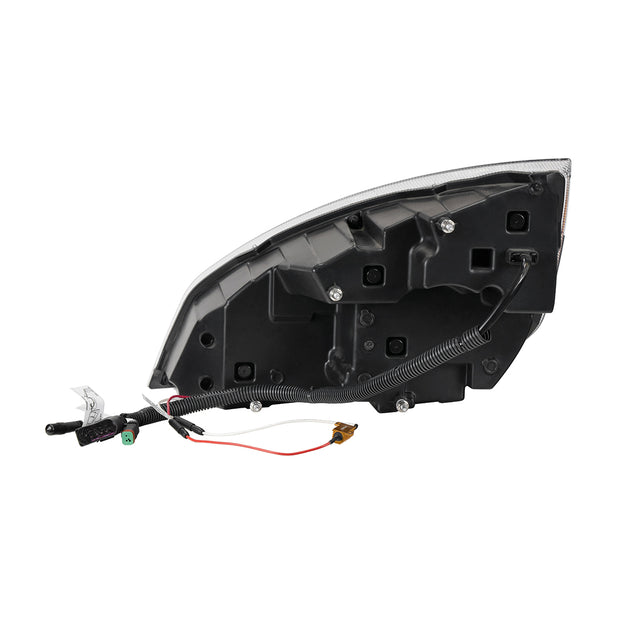 Chrome Quad-LED Headlight With LED DRL & Seq. Signal For 2018-2024 Freightliner Cascadia - Passenger