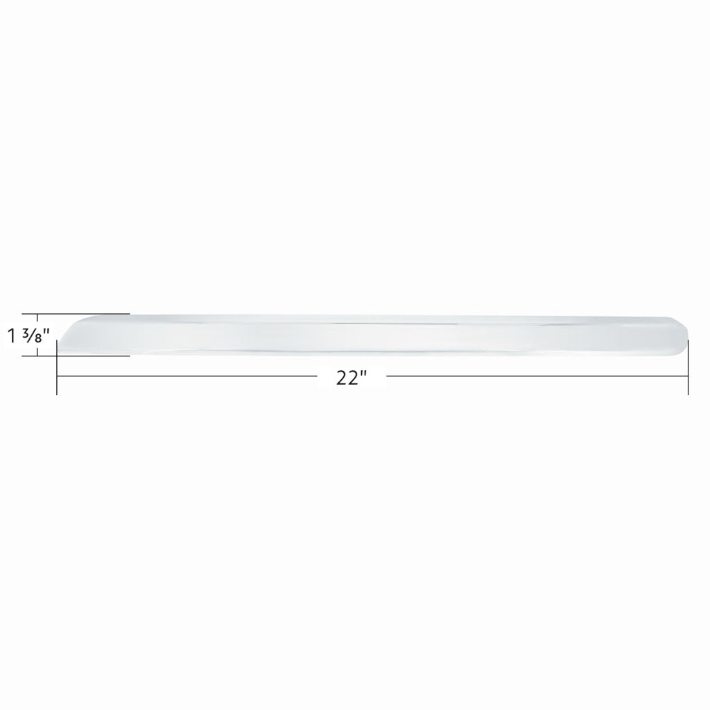 Chrome Plastic Center Dash Lower Panel Edge Trim For 2018-2023 Freightliner Cascadia