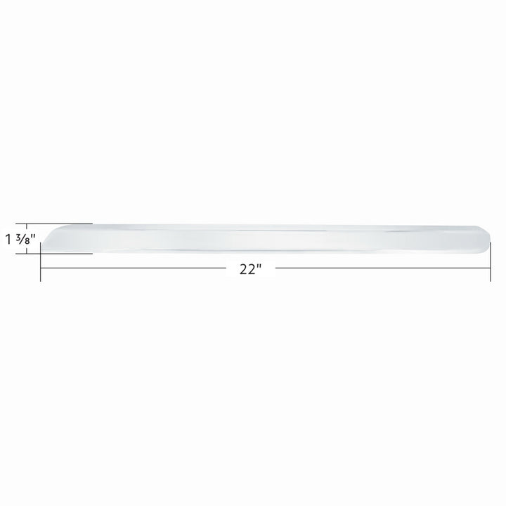 Chrome Plastic Center Dash Lower Panel Edge Trim For 2018-2023 Freightliner Cascadia